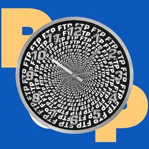 FTP Spiral Wall Clock